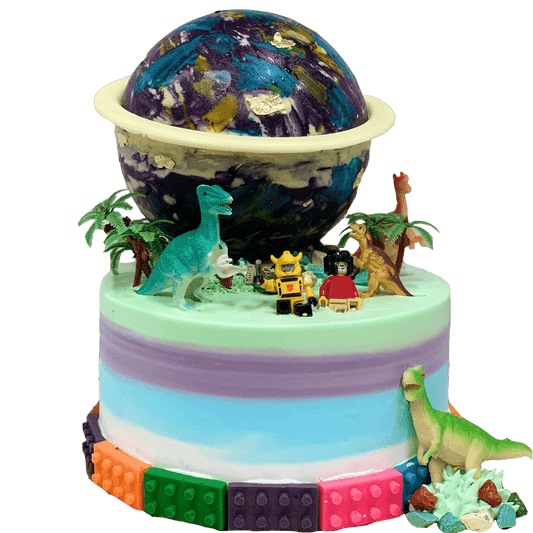 Dinosaur World Birthday Cake