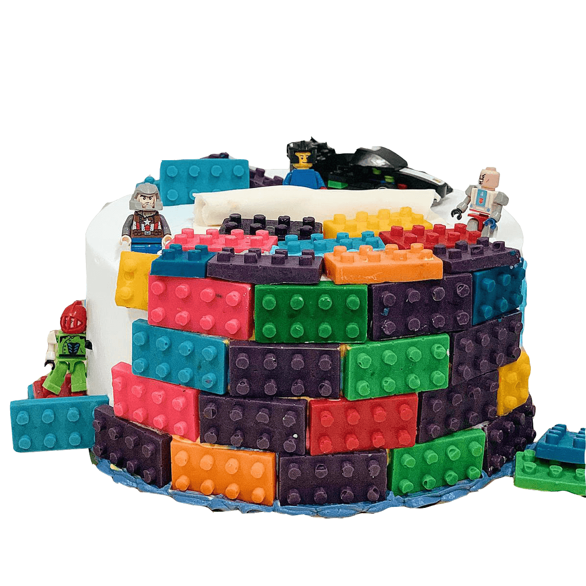 Brick Land Birthday Cake