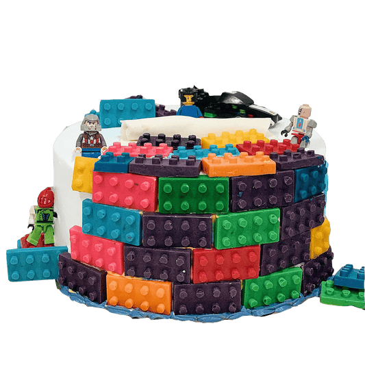 Brick Land Birthday Cake