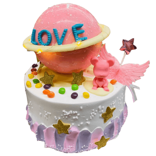 Love Around the World Birthday Cake