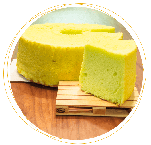 Fluffy Chiffon Cakes – Pandan